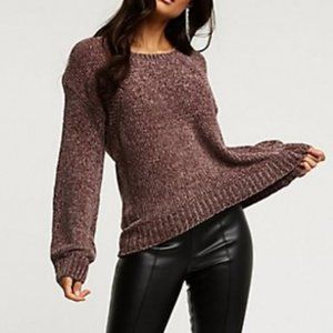 Charlotte Russe Long Sleeve Chenille Sweater